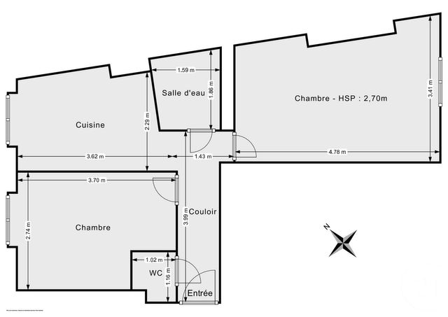 Appartement F2 à vendre - 2 pièces - 40,01 m2 - Paris - 75011 - ILE-DE-FRANCE