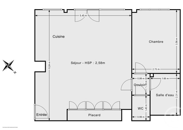 Appartement F2 à vendre - 2 pièces - 49,60 m2 - Paris - 75011 - ILE-DE-FRANCE