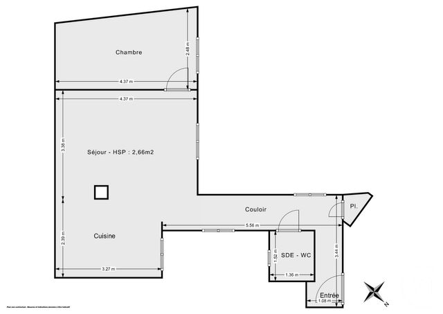 Appartement F2 &agrave; vendre - 2 pi&egrave;ces - 44,32 m2 - Paris - 75011 - ILE-DE-FRANCE