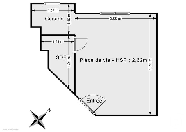 Afficher la photo en grand Appartement F1 à vendre - 1 pièce - 14 m2 - Paris - 75011 - ILE-DE-FRANCE