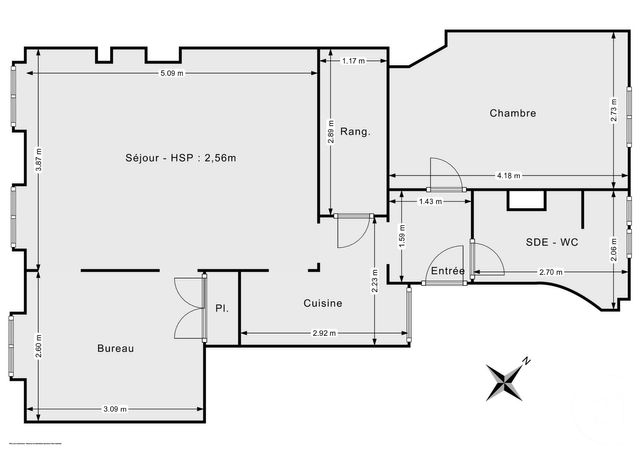 Appartement F3 à vendre - 3 pièces - 52,02 m2 - Paris - 75011 - ILE-DE-FRANCE