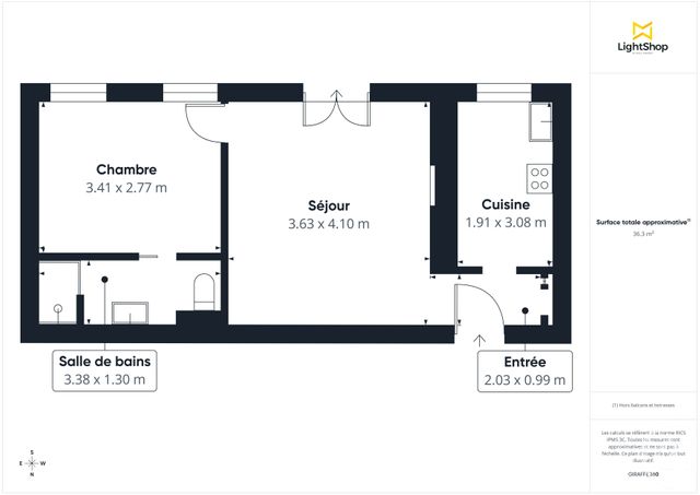 Appartement F2 &agrave; vendre - 2 pi&egrave;ces - 37 m2 - Paris - 75011 - ILE-DE-FRANCE