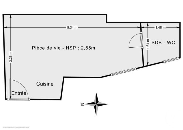 Appartement Studio &agrave; vendre - 1 pi&egrave;ce - 16 m2 - Paris - 75011 - ILE-DE-FRANCE