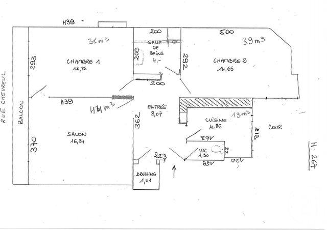 Appartement F3 &agrave; vendre - 3 pi&egrave;ces - 64,70 m2 - Paris - 75011 - ILE-DE-FRANCE