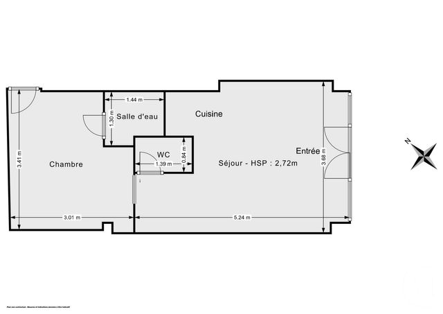 Appartement Local &agrave; vendre - 2 pi&egrave;ces - 27,40 m2 - Paris - 75012 - ILE-DE-FRANCE