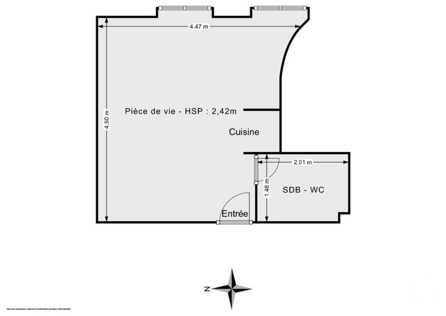 Appartement F1 &agrave; vendre - 1 pi&egrave;ce - 20,78 m2 - Paris - 75012 - ILE-DE-FRANCE