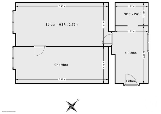 Appartement F2 à vendre - 2 pièces - 35,25 m2 - Paris - 75011 - ILE-DE-FRANCE