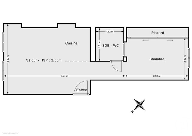 Appartement F2 à vendre - 2 pièces - 33 m2 - Paris - 75011 - ILE-DE-FRANCE