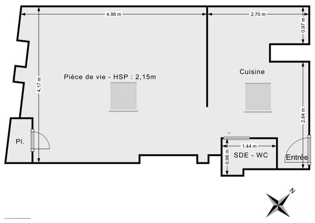 Appartement Studio à vendre - 1 pièce - 20 m2 - Paris - 75011 - ILE-DE-FRANCE