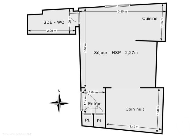 Appartement Studio &agrave; vendre - 1 pi&egrave;ce - 22,19 m2 - Paris - 75012 - ILE-DE-FRANCE