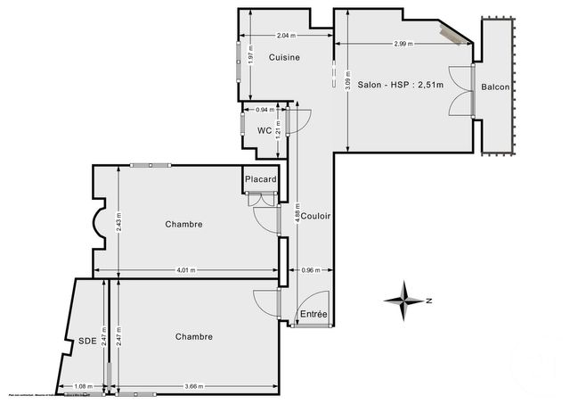 Appartement F3 &agrave; vendre - 3 pi&egrave;ces - 38,18 m2 - Paris - 75011 - ILE-DE-FRANCE