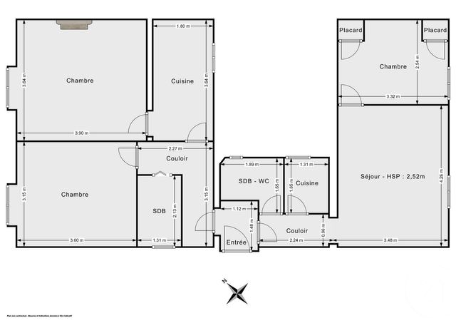 Appartement F4 &agrave; vendre - 4 pi&egrave;ces - 69 m2 - Paris - 75020 - ILE-DE-FRANCE