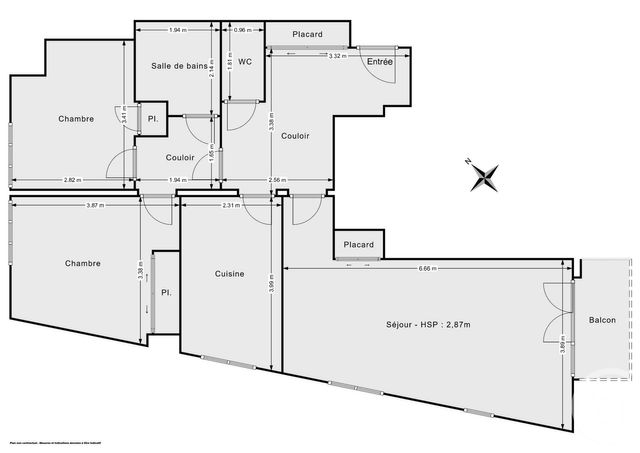 Appartement F3 &agrave; vendre - 3 pi&egrave;ces - 72,10 m2 - Paris - 75012 - ILE-DE-FRANCE