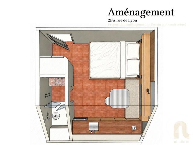 Appartement Studio &agrave; vendre - 1 pi&egrave;ce - 10,85 m2 - Paris - 75012 - ILE-DE-FRANCE