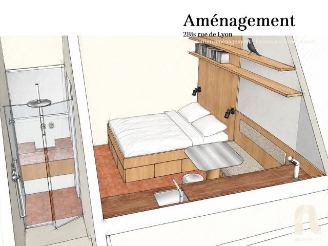 Appartement Studio &agrave; vendre - 1 pi&egrave;ce - 10,85 m2 - Paris - 75012 - ILE-DE-FRANCE