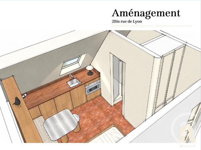 Appartement Studio &agrave; vendre - 1 pi&egrave;ce - 10,85 m2 - Paris - 75012 - ILE-DE-FRANCE