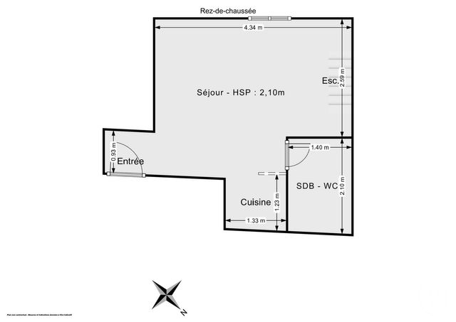 Appartement Studio &agrave; vendre - 1 pi&egrave;ce - 20,79 m2 - Paris - 75020 - ILE-DE-FRANCE
