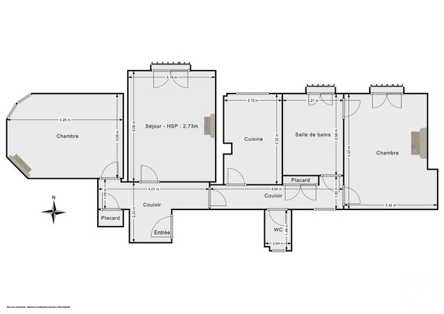 Appartement F3 &agrave; vendre - 3 pi&egrave;ces - 62,35 m2 - Paris - 75003 - ILE-DE-FRANCE